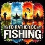 I'd Rather Be Fishing Direct to Film (DTF) Heat Transfer F-1527