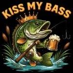 Kiss My Bass Direct to Film (DTF) Heat Transfer F-1518