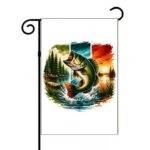 Open Mouth Fisherman's Fish Garden Flag F-1519