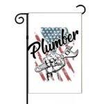 Plumber American Flag Garden Flag F-1478