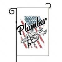 Plumber American Flag Garden Flag F-1478