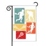 Retro Lacrosse Garden Flag F-1515