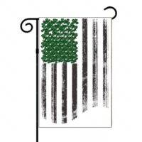 Shamrock American Flag St. Patrick's Day Garden Flag H-1485