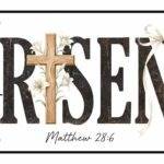 He Is Risen Easter Inspirational License Plate I-1493