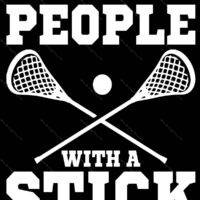 I Beat People With A Stick Lacrosse Metal Photo F-1513