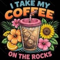 I Take My Coffee On The Rocks Metal Photo C-1528