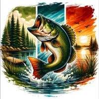 Open Mouth Fisherman's Fish Metal Photo F-1519