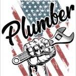 Plumber American Flag Metal Photo F-1478