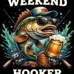 Weekend Hooker Fishing Metal Photo F-1530