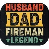 Husband Dad Fireman Legend Mouse Pad F-1492