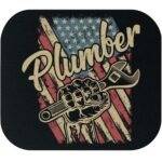 Plumber American Flag Mouse Pad F-1478