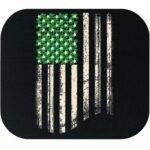 Shamrock American Flag St. Patrick's Day Mouse Pad H-1485