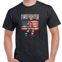 Patriotic Firefighter Shirt F-1491