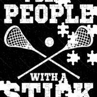 I Beat People With A Stick Lacrosse Jigsaw Puzzle F-1513