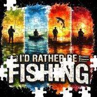 I'd Rather Be Fishing Jigsaw Puzzle F-1527
