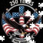 America 250 Faith Freedom Jigsaw Puzzle U-1479