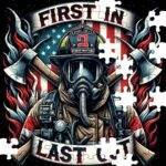 First In Last Out Firefighter Jigsaw Puzzle F-1491