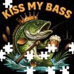 Kiss My Bass Jigsaw Puzzle F-1518