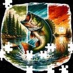 Open Mouth Fisherman's Fish Jigsaw Puzzle F-1519