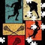 Retro Lacrosse Jigsaw Puzzle F-1515