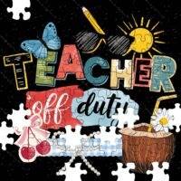 Teacher Off Duty Jigsaw Puzzle F-1497