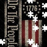 1776 We The People Flag Jigsaw Puzzle U-1489
