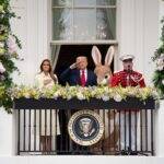 Trump On Easter At The White House 2025 Metal Photo