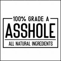 100% Grade A Asshole Direct to Film (DTF) Heat Transfer S-1551