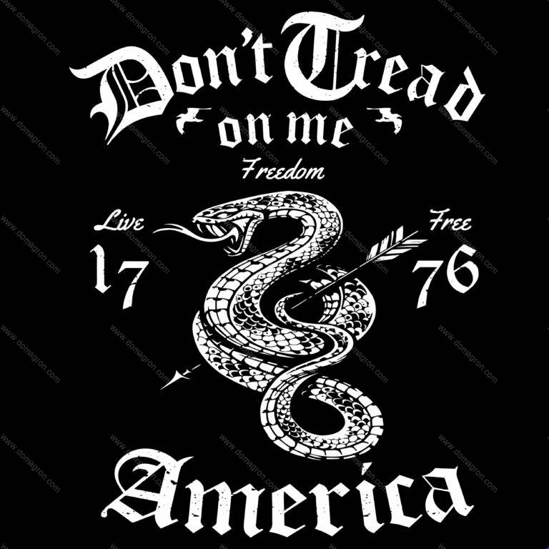 Don't Tread On Me Direct to Film (DTF) Heat Transfer N-1554