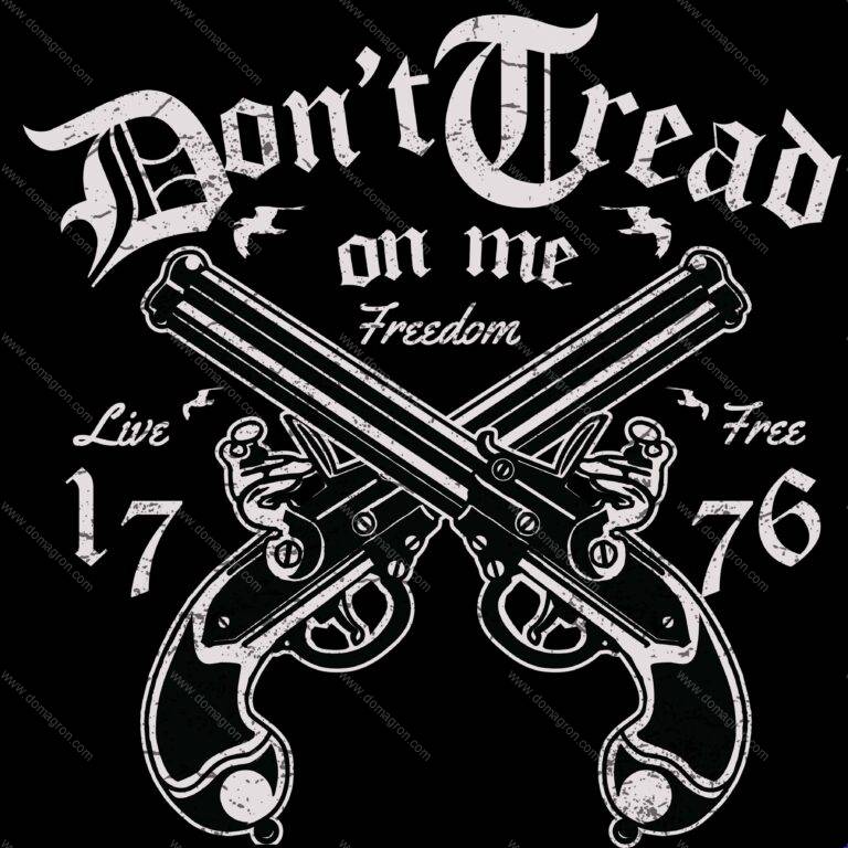 Don't Tread On Me Direct to Film (DTF) Heat Transfer N-1536