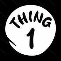 Thing 1 Direct to Film (DTF) Heat Transfer F-1552