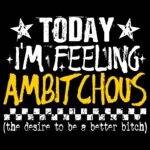 Today I'm Feeling Ambitchous Direct to Film (DTF) Heat Transfer S-1538