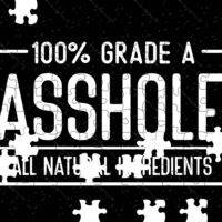 100% Grade A Asshole Jigsaw Puzzle S-1551