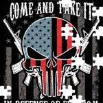2A Come And Take It Skull Jigsaw Puzzle N-1542