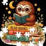 Read Books Be Kind Stay Weird Jigsaw Puzzle F-1555