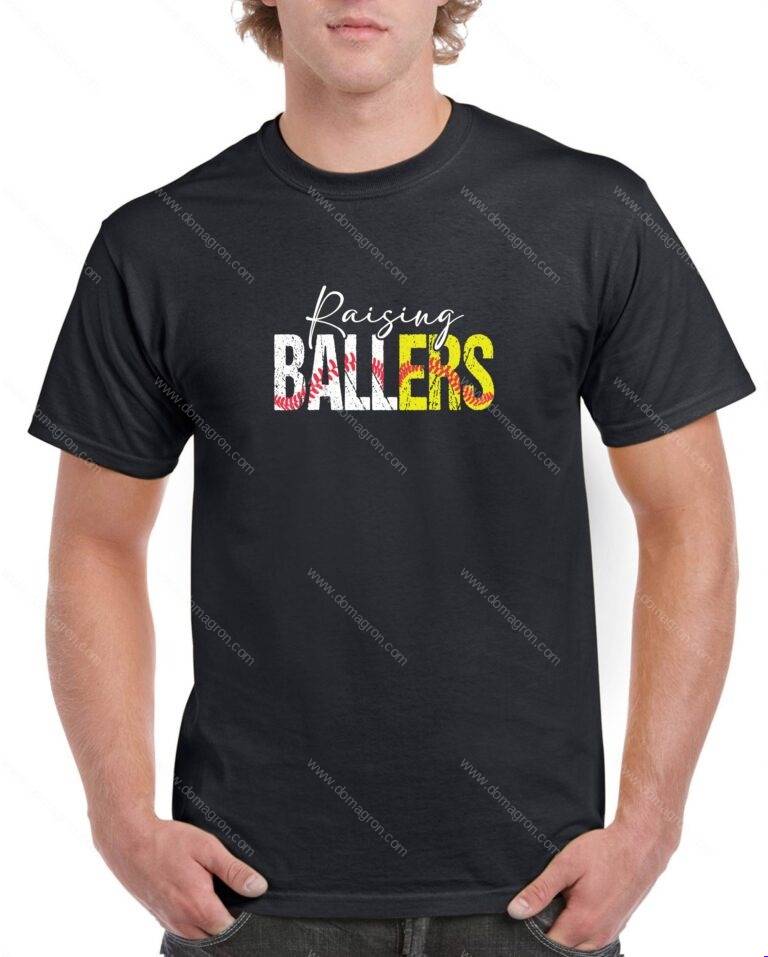 Raising Ballers Baseball Player Parent Shirt F-1543