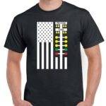 Drag Racing American Flag Shirt R-1577