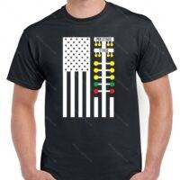Drag Racing American Flag Shirt R-1577