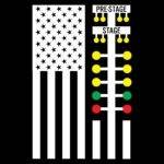 Drag Racing American Flag Direct to Film (DTF) Heat Transfer R-1577
