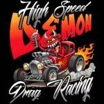 High Speed Demon Drag Racing Direct to Film (DTF) Heat Transfer R-1581