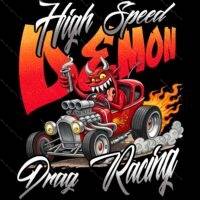 High Speed Demon Drag Racing Direct to Film (DTF) Heat Transfer R-1581