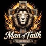 Man Of Faith Direct to Film (DTF) Heat Transfer I-1575