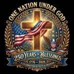One Nation Under God Direct to Film (DTF) Heat Transfer U-1578