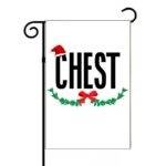Christmas Couples Chest Garden Flag H-1579