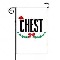 Christmas Couples Chest Garden Flag H-1579