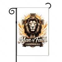 Man Of Faith Garden Flag I-1575