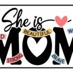 She Is Mom License Plate F-1569