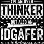 I'm An Over Thinker Metal Photo S-1576