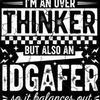I'm An Over Thinker Metal Photo S-1576