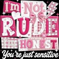 I'm Not Rude I'm Honest Metal Photo S-1566